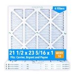 Glasfloss Pleated Air Filters, MERV 10, 4-Pack