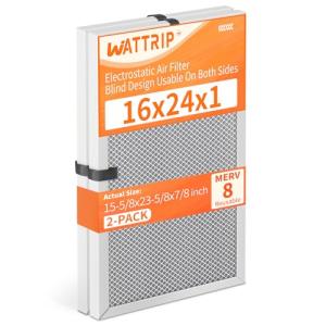 WATTRIP 2-Pack MERV 8 Washable Air Filters