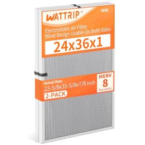WATTRIP MERV 8 Washable Air Filters 2-Pack