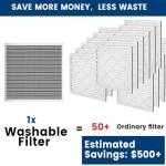 Washable 14x14 HVAC Filter for Healthier Spaces
