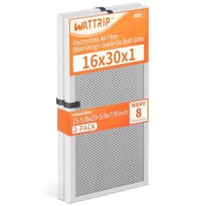WATTRIP MERV 8 Reusable Electrostatic Air Filters 2-Pack