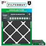 Filterbuy 24x25x1 MERV 8 Air Filters, 2-Pack