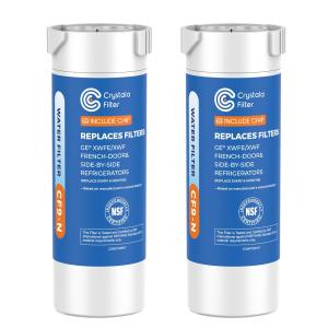 Crystala Water Filter Compatible with GE XWFE - 2 Pack