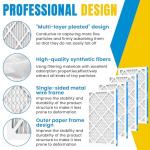 12x20x1 MERV 8 Air Filter, 4-Pack