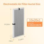 WATTRIP 10x20x1 MERV 8 Washable Air Filters