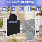 DomicilePro MERV 16 Air Filter 16x25x5 - 2-Pack