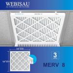 WEBISAU 14x14x1 MERV 8 Air Filters - 2 Pack