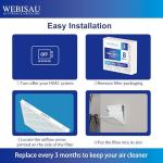 WEBISAU 14x14x1 MERV 8 Air Filters - 2 Pack