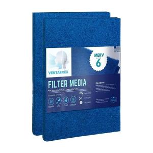 20x25x1 Washable Air Filters - MERV 6 - 2 Pack