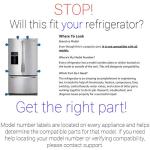 Refrigerator Water Filter Housing Replacement - Model Specific