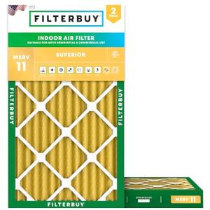 14x30x2 MERV 11 Pet Allergy Air Filters (2-Pack)