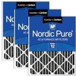 Nordic Pure 20x25x2 MERV 12 Air Filter 3 Pack