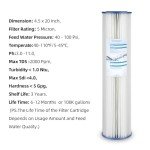 Geekpure Whole House Water Filter Cartridge, 4-Pack