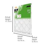 3-Pack MERV 8 Pleated Air Filters for HVAC