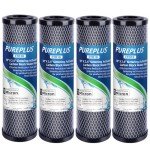1 Micron Carbon Water Filter Cartridge - 4 Pack