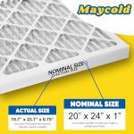 Maycold MERV 8 Pleated HVAC Air Filters 6-Pack