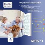 10x10x1 MERV 11 Electrostatic Air Filter Pack