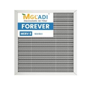 18x18 Washable HVAC Air Filter, Merv 8