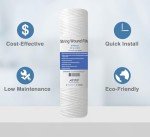 Sediment String Wound Water Filter Cartridge Pack