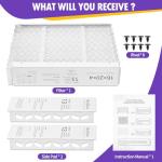 DerBlue MERV 13 2-Pack 16x20x4 Furnace Filters