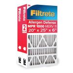Filtrete 20x25x6 Air Filter, MERV 11, 2-Pack