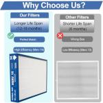 MERV 16 Lennox Air Purifier Filter Replacement - 2 Pack