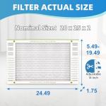 20x25x2 Pleated Air Filter - 6 Pack