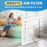 20x25x2 Pleated Air Filter - 6 Pack
