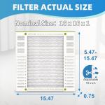 Pleated 16x16x1 MERV 13 Air Filter - 6 Pack
