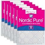 Nordic Pure MERV 8 Mini Pleat Air Filters 6 Pack
