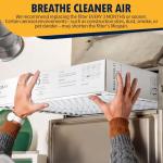 DerBlue 2-Pack 20x25x5 MERV 13 Furnace Filters