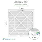TRIGHTFILTERS 24x24x1 MERV 8 Air Filter Pack