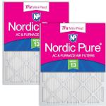 Nordic Pure MERV 13 Mini Pleat Air Filters 2-Pack