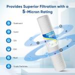 PUREPLUS 5 Micron Whole House Sediment Filter Pack
