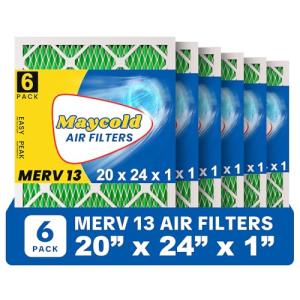 Maycold MERV 13 20x24x1 Air Filters (6-Pack)