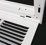 30" X 20" Steel Air Filter Grille - White