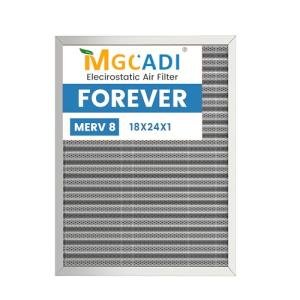 Washable 24x18x1 MERV 8 HVAC Air Filter