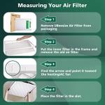 UBeesize MERV 13 Air Filters 14x20x1 (9-Pack)