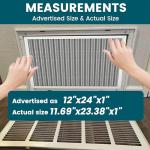 Washable 12x24x1 Electrostatic Air Filter