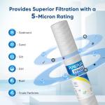 PUREPLUS 5 Micron Whole House Sediment Filter 6-Pack
