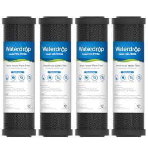 Waterdrop 2.5"x10" Whole House Carbon Filter, 4 Pack