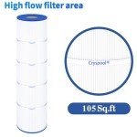 Cryspool® 07077 Pool Filter Cartridge 4 Pack