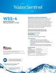 WaterSentinel WSS-4 Refrigerator Water Filter Replacement