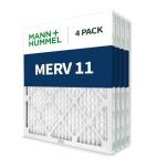 Mann+Hummel MERV 11 Pleated Air Filters, 4-Pack