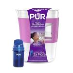 PUR 8-Cup Slim Water Filter Pitcher, Violet