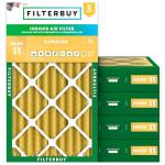 Filterbuy 12x20x4 MERV 11 Air Filters (5-Pack)