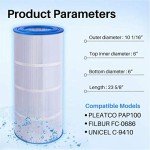 Toread Pool Filter Cartridge - Compatible with Pentair