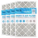 14x24x1 MERV 8 Air Filters - 4-Pack