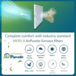 20x20x1 Air Filters - MERV 8, Pack of 6