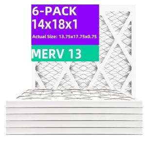 Qingzhug 14x18x1 MERV 13 Pleated Air Filters
